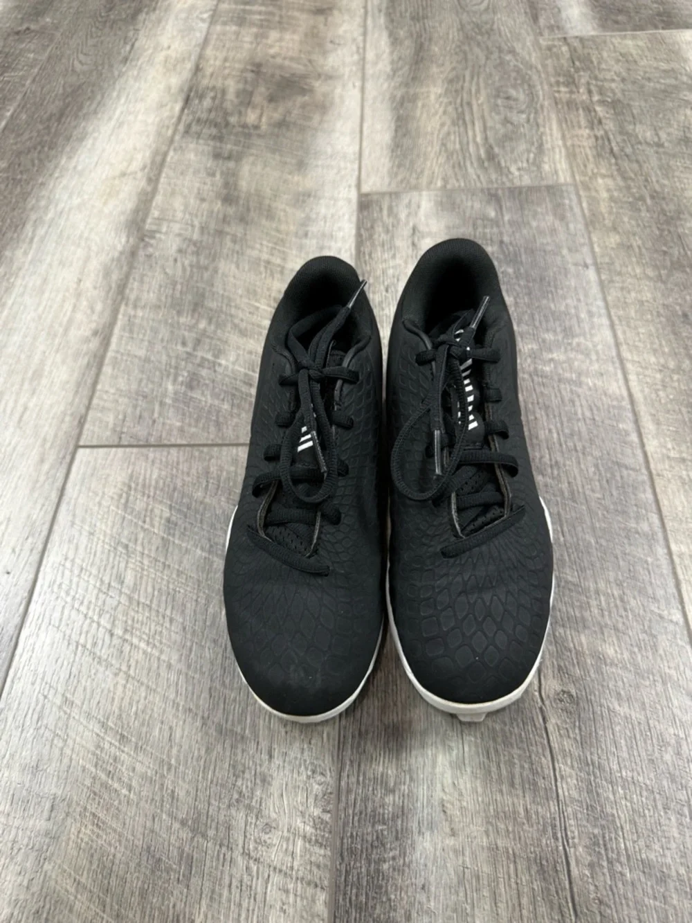 Under‎ Armour Kids Black/White Baseball Cleats